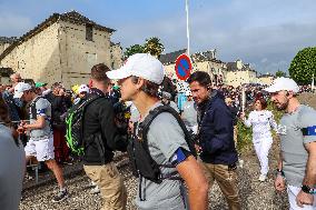 Olympic Flame Passes Through Maine Et Loire - France