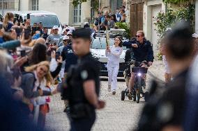 Olympic Flame Passes Through Maine Et Loire - France