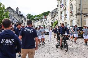 Olympic Flame Passes Through Maine Et Loire - France