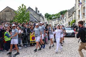 Olympic Flame Passes Through Maine Et Loire - France