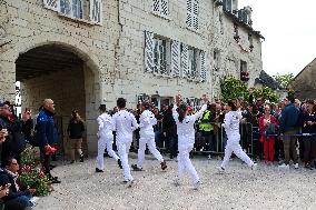 Olympic Flame Passes Through Maine Et Loire - France