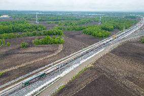 CHINA-HEILONGJIANG-HARBIN-YICHUN-RAILWAY-CONSTRUCTION (CN)