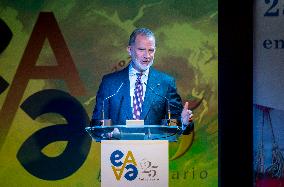 King Felipe At Anniversary Of Euroamerica Foundation - Madrid