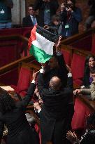 Pro-Palestinian Demonstration At The National Assembly - Paris