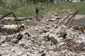Aftermath Of Israeli Airstrikes In Southern Lebanon