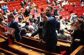 Pro-Palestinian Demonstration At The National Assembly - Paris