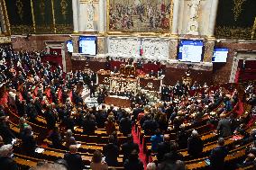 Pro-Palestinian Demonstration At The National Assembly - Paris