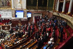 Pro-Palestinian Demonstration At The National Assembly - Paris