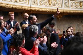 Pro-Palestinian Demonstration At The National Assembly - Paris