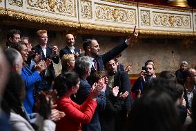 Pro-Palestinian Demonstration At The National Assembly - Paris