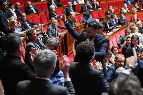 Pro-Palestinian Demonstration At The National Assembly - Paris