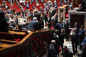 Pro-Palestinian Demonstration At The National Assembly - Paris