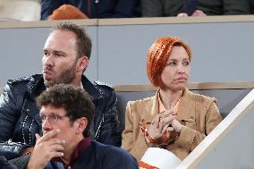 Celebrities In Stands At The 2024 French Open - Village Day Three NB
