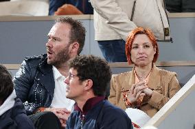 Celebrities In Stands At The 2024 French Open - Village Day Three NB