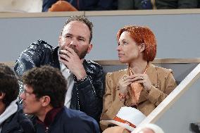 Celebrities In Stands At The 2024 French Open - Village Day Three NB