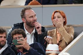 Celebrities In Stands At The 2024 French Open - Village Day Three NB
