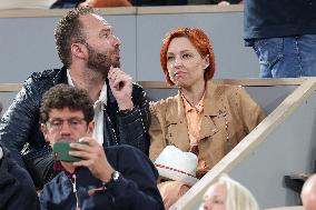 Celebrities In Stands At The 2024 French Open - Village Day Three NB