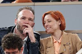 Celebrities In Stands At The 2024 French Open - Village Day Three NB