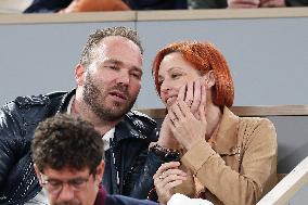 Celebrities In Stands At The 2024 French Open - Village Day Three NB