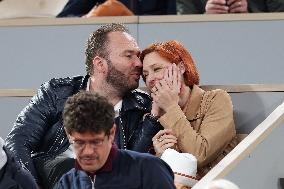 Celebrities In Stands At The 2024 French Open - Village Day Three NB