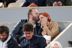 Celebrities In Stands At The 2024 French Open - Village Day Three NB