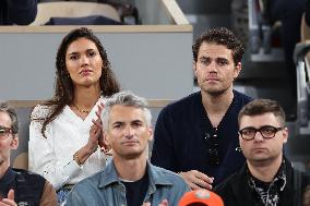 Celebrities In Stands At The 2024 French Open - Village Day Three NB