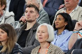 Celebrities In Stands At The 2024 French Open - Village Day Three NB