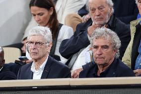 Celebrities In Stands At The 2024 French Open - Village Day Three NB