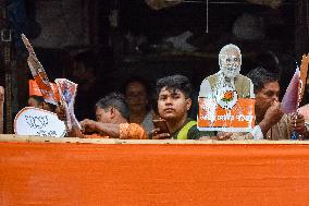 Narendra Modi's Election Campaign Roadshow In Kolkata.