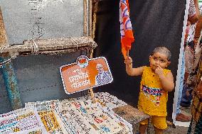 Narendra Modi's Election Campaign Roadshow In Kolkata.