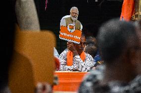 Narendra Modi's Election Campaign Roadshow In Kolkata.