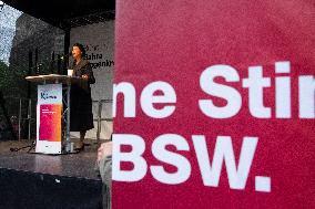 Buendnis Sahra Wagenknecht Party Rally For Europa Election 2024 In Cologne