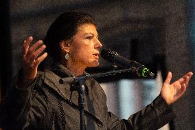 Buendnis Sahra Wagenknecht Party Rally For Europa Election 2024 In Cologne