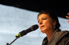 Buendnis Sahra Wagenknecht Party Rally For Europa Election 2024 In Cologne