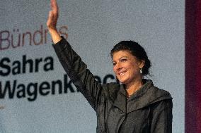 Buendnis Sahra Wagenknecht Party Rally For Europa Election 2024 In Cologne