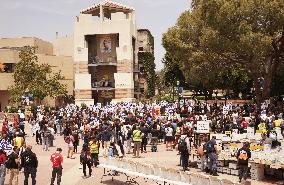 U.S.-LOS ANGELES-UC LOS ANGELES-ACADEMIC WORKERS-PROTEST