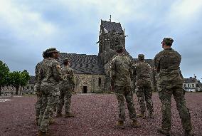 US Army Arrival Ahead Of 80th D-Day Commemorations In Sainte-Mere-Eglise