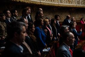 Government Question Time At The French National Assembly