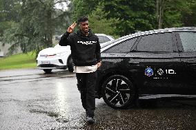 French Football Squad Arriving At Training Camp - Clairefontaine