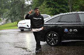 French Football Squad Arriving At Training Camp - Clairefontaine