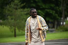 French Football Squad Arriving At Training Camp - Clairefontaine