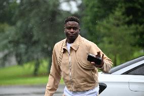 French Football Squad Arriving At Training Camp - Clairefontaine