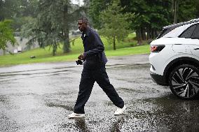 French Football Squad Arriving At Training Camp - Clairefontaine