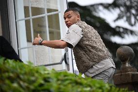 French Football Squad Arriving At Training Camp - Clairefontaine