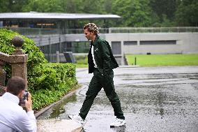 French Football Squad Arriving At Training Camp - Clairefontaine