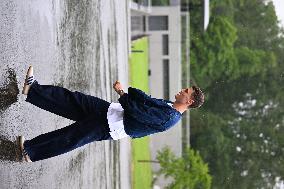 French Football Squad Arriving At Training Camp - Clairefontaine