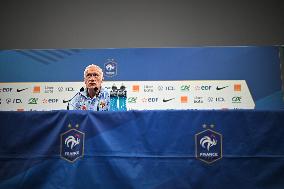 Didier Deschamps Press Conference - Clairefontaine