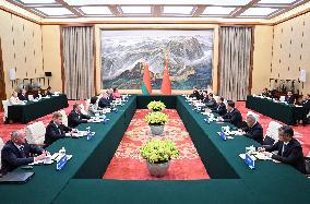CHINA-BEIJING-ZHAO LEJI-BELARUSIAN PARLIAMENTARY LEADER-TALKS (CN)