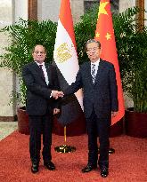 CHINA-BEIJING-ZHAO LEJI-EGYPT-PRESIDENT-MEETING (CN)