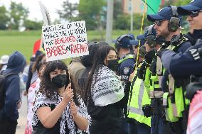 Pro-Palestinian Protest Outside CANSEC - Ottawa